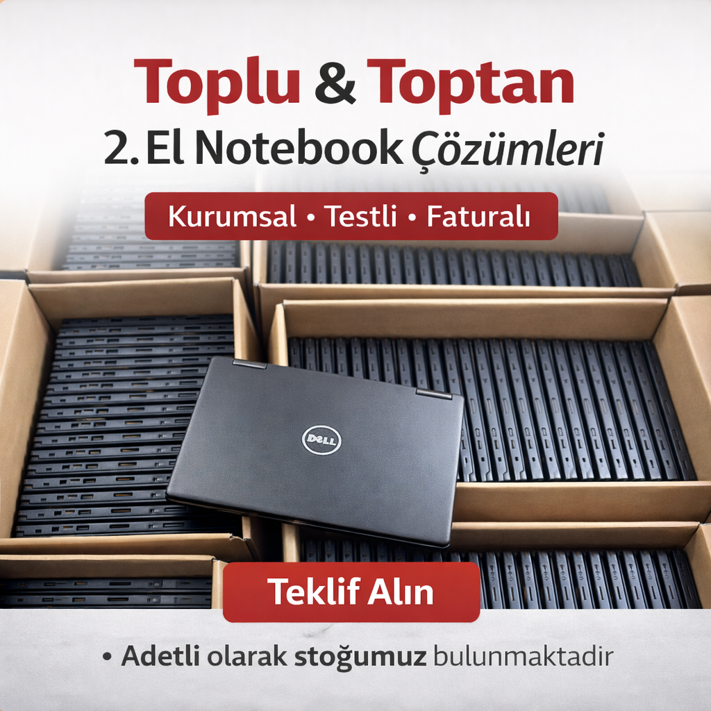 Toplu ve toptan ikinci el yenilenmiş notebook satışı